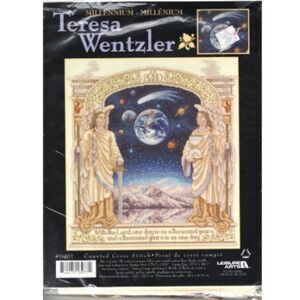 Vintage Leisure Arts Counted Cross Stitch Millenium By Teresa Wentzler